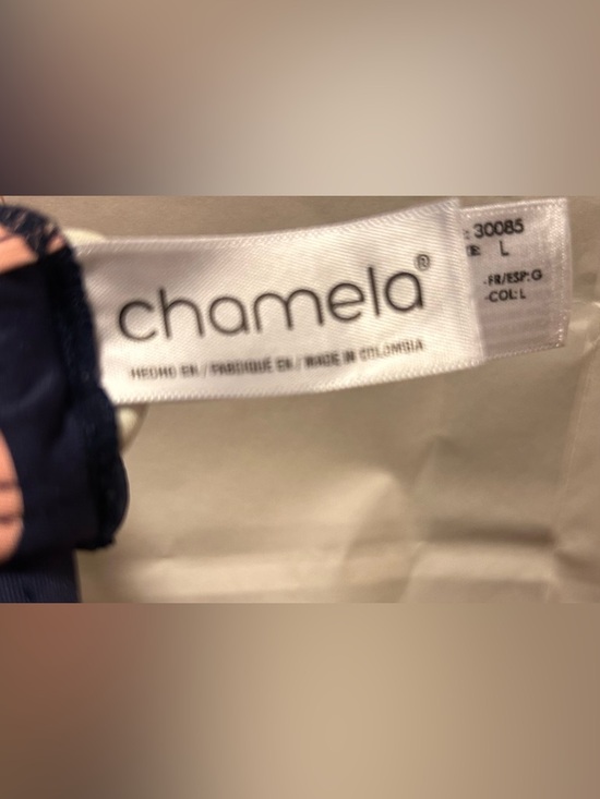 Chamela Polka Dot Plunge One Piece Cheeky Swimsuit NWT - Picture 8 of 9